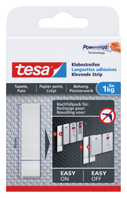 Doppeltsiedelte Powerstrip Tesa Wallpaper und Gips 1 kg