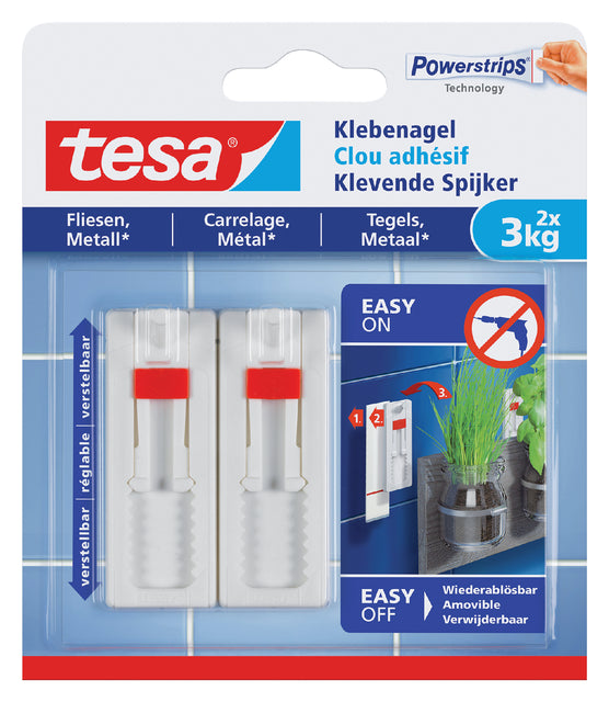 Klebrige Nagel -Tesa -Fliesen und Metallverstellbar 3 kg