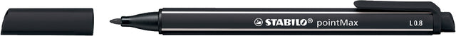 Filz -Tip Stift Stabilo Pointmax 488/46 Black | 10 Stück