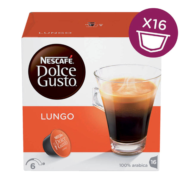 Kaffeetassen Dolce Gusto Lungo 16st | Box a 16 Kopf | 3 Stück