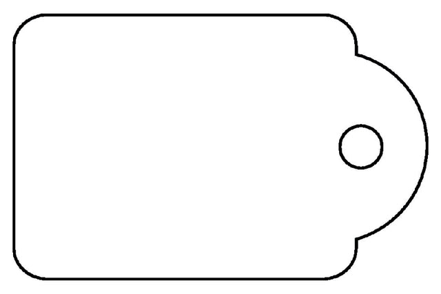 Etikett APLI -Karton NR395 45x65mm Weiß