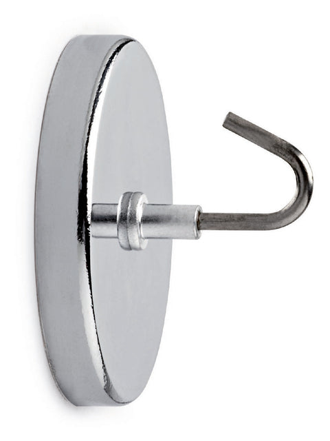 Magnet mit Haken Maul Ø52mm Ziehleistung 9 kg Chrom