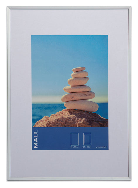 Fotorahmen Maul Design 30x40 cm Aluminium Silber | 6 Stück