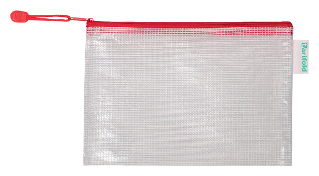 Aufbewahrungstasche Tarifold mit Reißverschluss 235x165 mm PVC rot | 8 Stücke