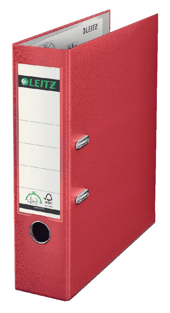 Ordner Leitz 1010 180 ° 80mm pp A4 rot