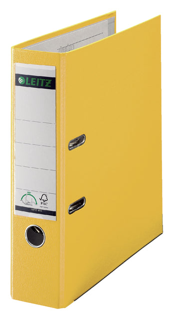 Ordner Leitz 1010 180 ° 80mm PP A4 Gelb