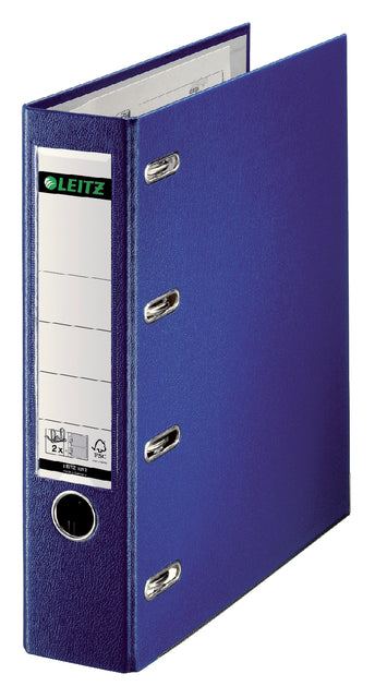 Giro/Bank Ordner Leitz 1062 mit Doppelmechanismus 80 mm pp a4 blau