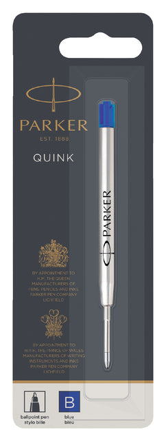 Ballpin füllen Parker Quink Blue Wide auf Blister