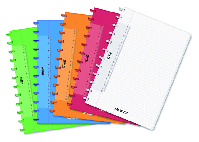 Schriftstelle adoc colorlines a4 lijn144blz 90gr pp assorti | 10 Stück