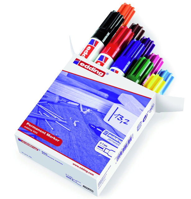 Filztip-Edding 500 schräg 2-7 mm Box mit 10 Farben