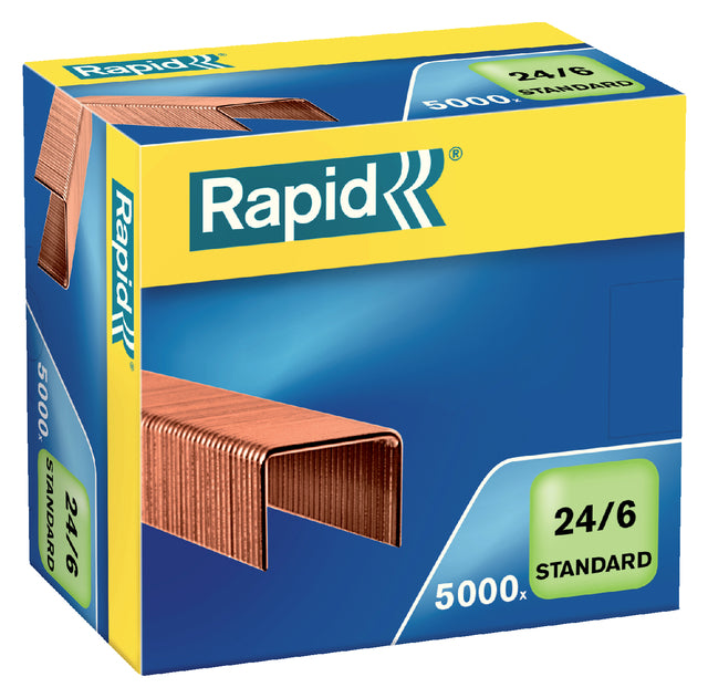 Staplid 24/6 Kupferbeschichtungsstandard 5000 Stücke