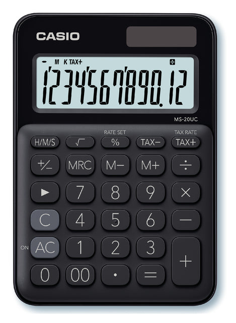 Taschenrechnung Casio MS-20UC Schwarz