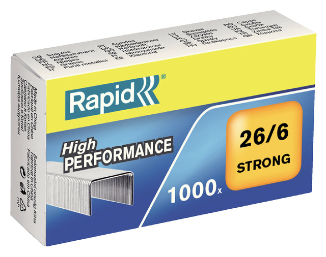 Staplid 26/6 Galv Strong 1000st | Zeigen Sie ein 10 -Box x 1000 Stück an