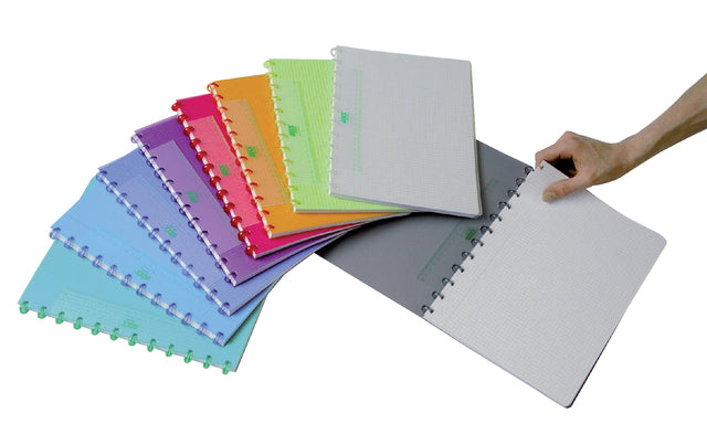 Schriftstelle adoc colorlines A4 Fenster 5x5mm 144BLZ 90gr PP Assorti | 10 Stück