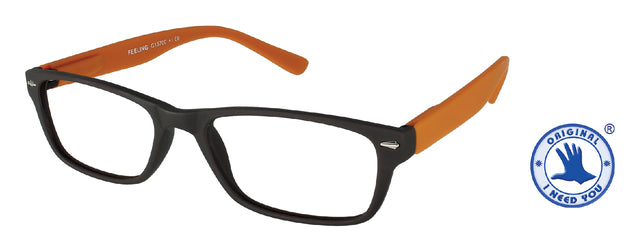 Lesebrille +3.00 Fühlen Sie sich braun-orange