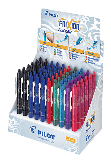 Rollerpen Pilot Frixion Clicker Ass | 60 Stücke