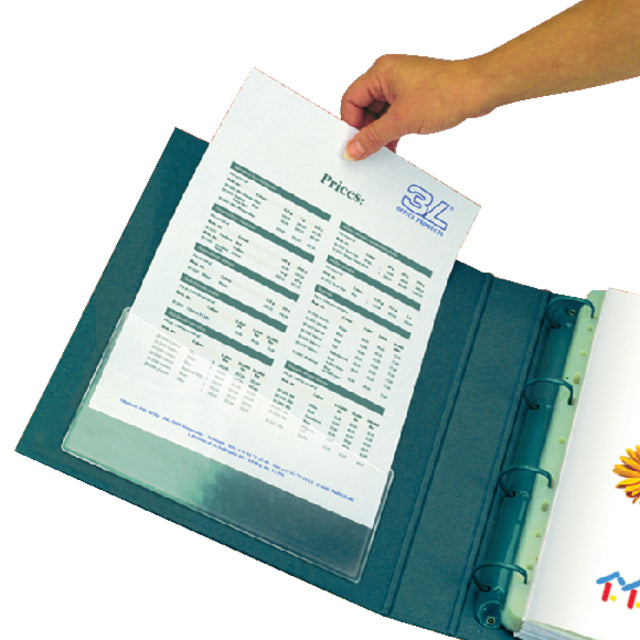 Stektas Tarifold U-Folder 155x90mm selbstklebender PP transparent