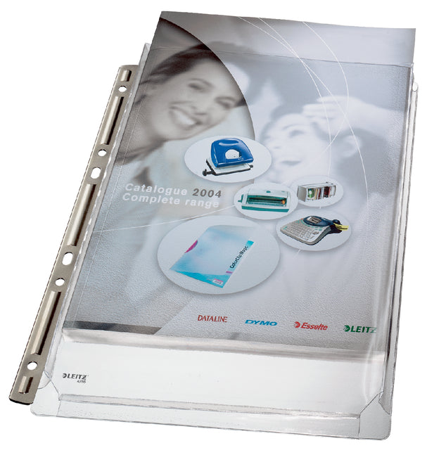 Showtas Leitz 4755 4-Gats PVC 0,17 mm glatt mit Expansionsseil | 10 Stück
