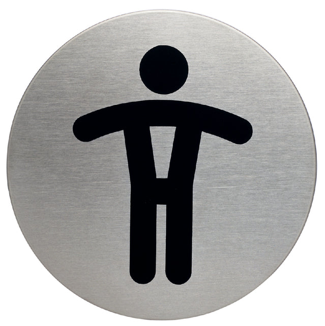 Informationsscheibe -Symbol langlebig 4905 WC Männer um 83 mm