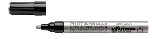 Filztip Pilot Super SC-S-M Runde 2mm Silber | 12 Stücke