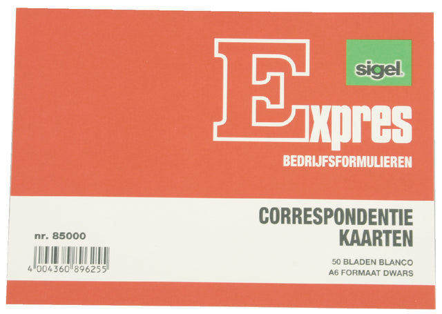 Korrespondenzkarte Sigel Expres A6 Elfenbeinkarton | 20 Teile