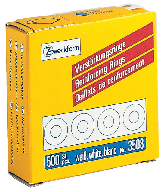 Verstärkungsringe Avery Zweckform 3508 13mm 500 Pieces Weiß | 10 Stück