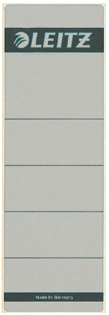 Back Label Leitz breit/kurz 62x192mm Selbstadhäsive Grau | 10 Stück