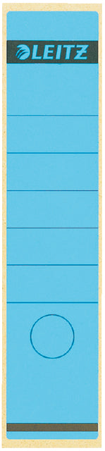 Back Label Leitz breit/lang 62x285mm Selbstadhäsive Blau | 10 Stück