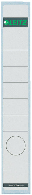Back Etikett Leitz schmal/lang 39x285mm Selbstadhäsive Weiß | 10 Stück