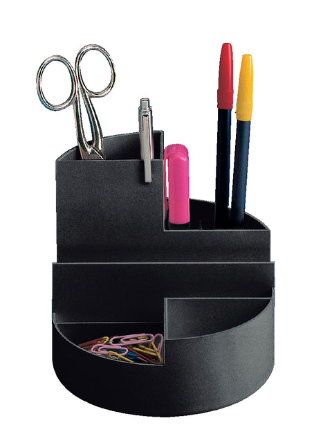 Penkoker Maul Roundbox 6 Fächer schwarz