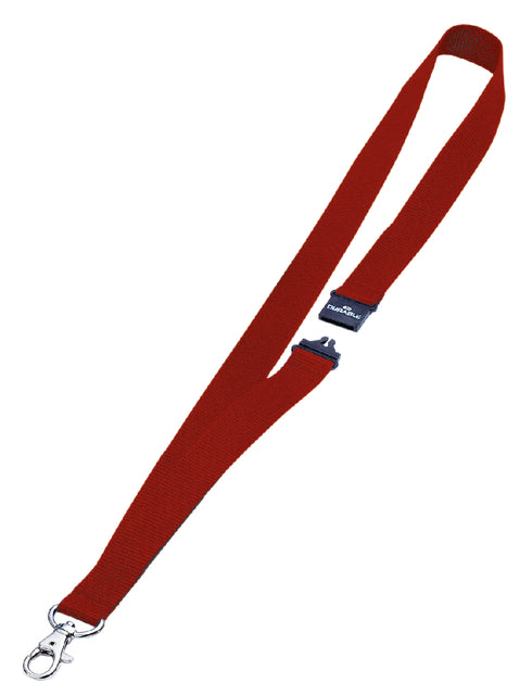 Textilkabel langlebig 8137 mit Carabiner Red | 10 Stück
