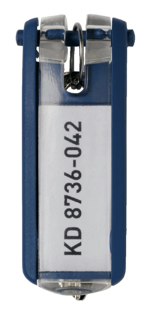 Sleutel -Etikett haltbar 1957 mit Ringblau