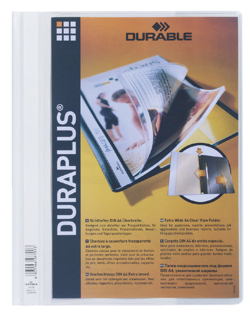 Schneller Kleberordner Langlebiger Duraplus A4 Weiß