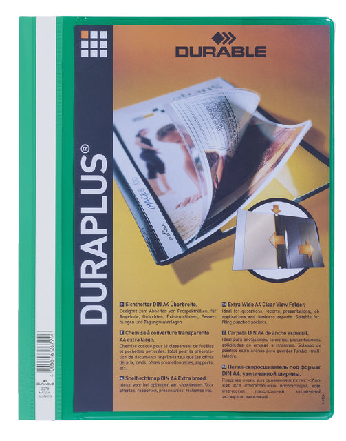 Schneller Befestigungsordner Langlebiger Duraplus A4 Green | 25 Stücke