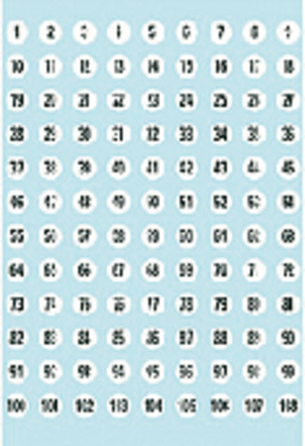 Herma 4128 8-mm-Etikettennummern 1-540 540 Teile