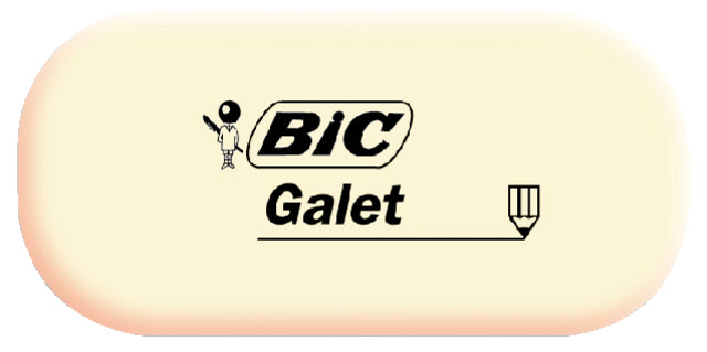 Gum BIC Galet Weiche Bleistift Weiß | 12 Stücke