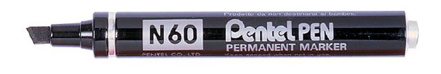Filzstift Pentel N60 Neigung schwarz 1,2-6mm | 12 Stücke