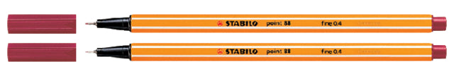 Fineliner Stabilo Punkt 88/50 Dunkelrot | 10 Stück