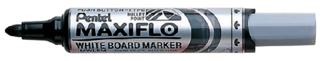 Filz -Tip Pen Pentel MWL5M Maxiflo Whiteboard Schwarz 3mm | 12 Stücke