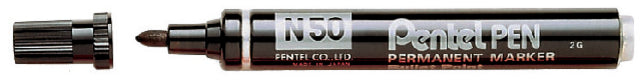 Filzstift Pentel N50 rund schwarz 1,5-3mm