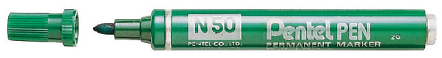 Filzstift Pentel N50 um grün 1,5-3mm | 12 Stücke