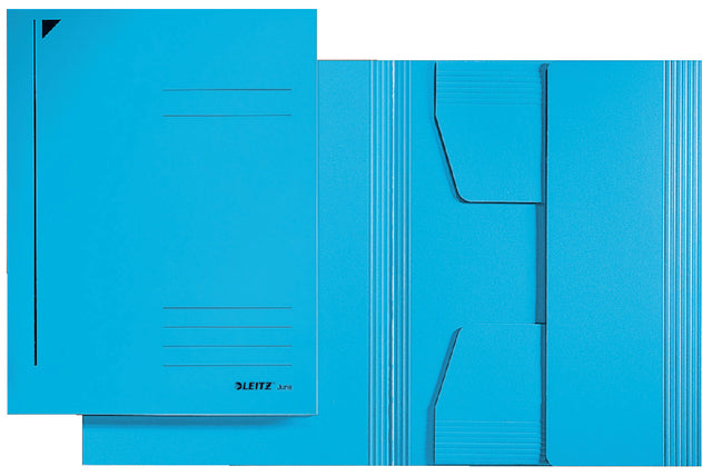 Dateiordner Leitz A3 3 Ventile 430gr blau | 25 Stücke