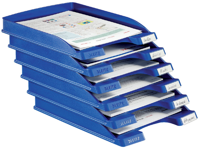 Letterbox Leitz plus Slim A4 Blue