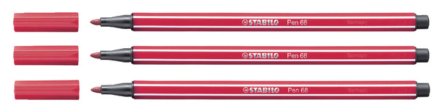 Filz -Tip Stift Stabilo Pen 68/50 Dunkelrot | 10 Stück