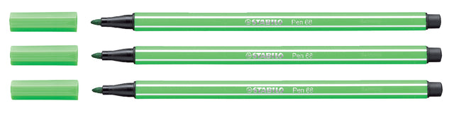 Filz -Tip Stift Stabilo Pen 68/43 Laubgrün | 10 Stück