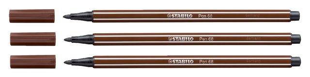 Filz -Tip Stift Stabilo Pen 68/45 Brown