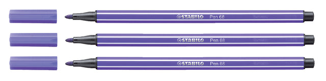 Filz -Tip Stift Stabilo Pen 68/55 Lila | 10 Stück