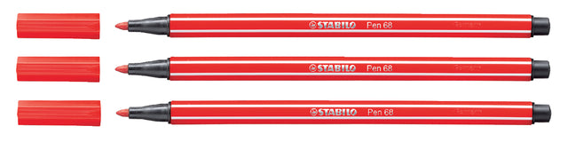 Filz -Tip Stift Stabilo Pen 68/48 Carmine Red