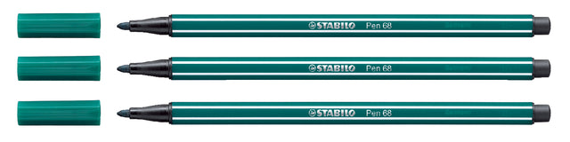Filz -Tip Stift Stabilo Pen 68/53 Türkisgrün | 10 Stück