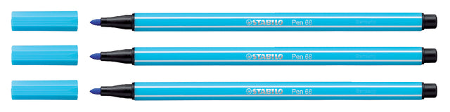 Filz -Tip Stift Stabilo Pen 68/57 Azure Blue | 10 Stück